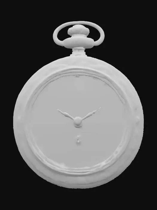 3D model for Highly detailed Victorian pocket watch. High gloss polished antique brass, ultra detailed, polished brass, glossy, shiny,