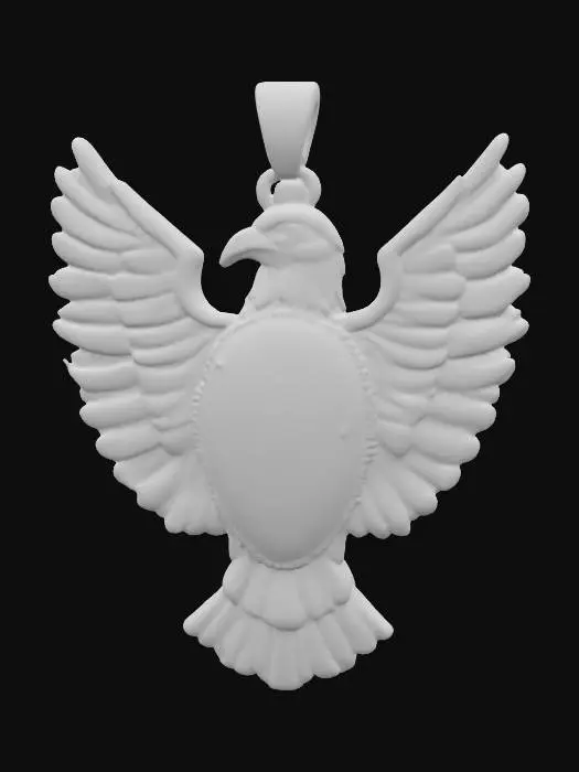 3D model for Turquoise Eagle Pendant