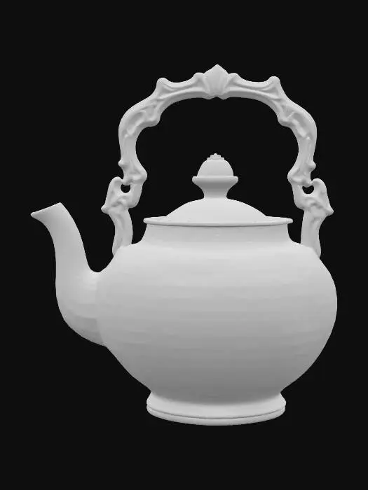 3D model for Elegant Floral Teapot