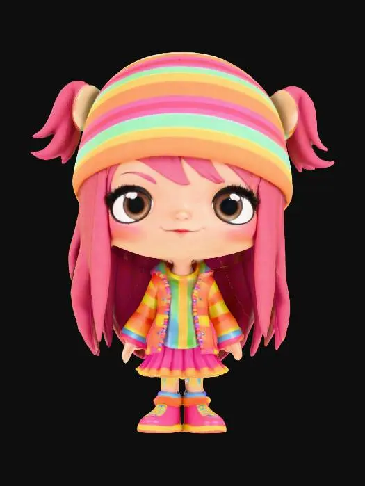 3D model for Retro Rachel