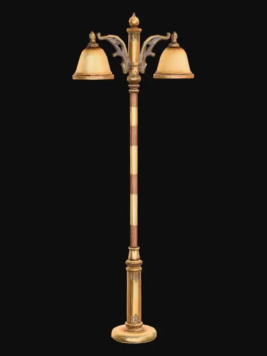 3D model for Twin Lantern Street Lamp