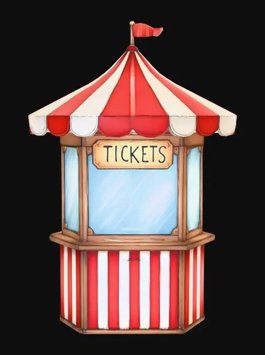 3D model for Circus Ticket Booth