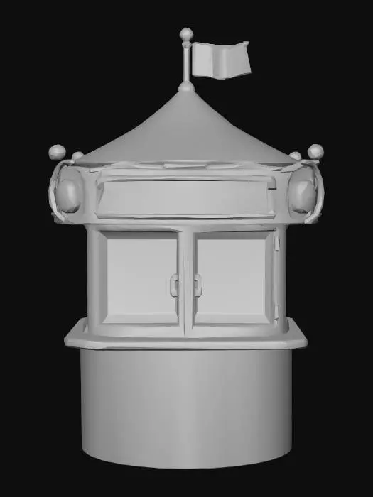 3D model for Carnival Ticket Booth