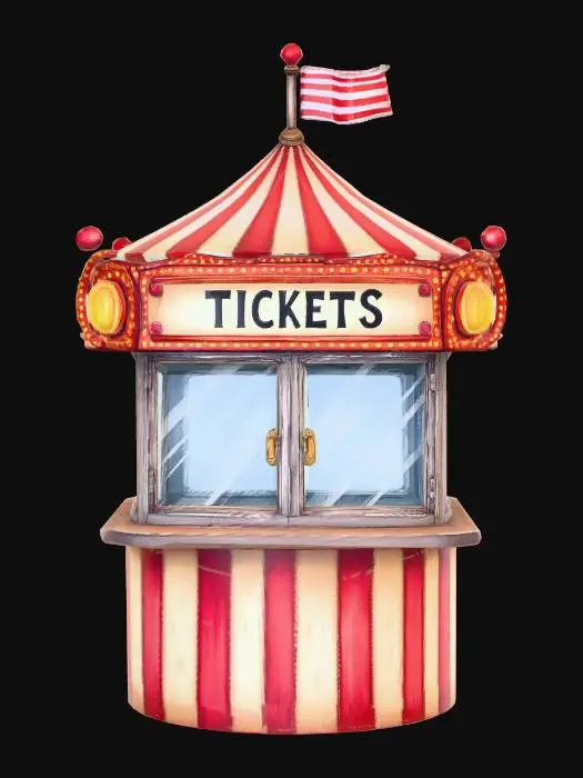 3D model for Carnival Ticket Booth
