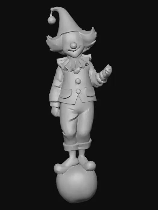 3D model for Clown on a Colorful Ball