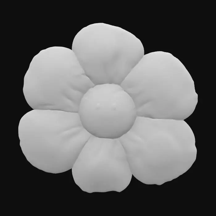 3D model for flower soft plushie pillow
