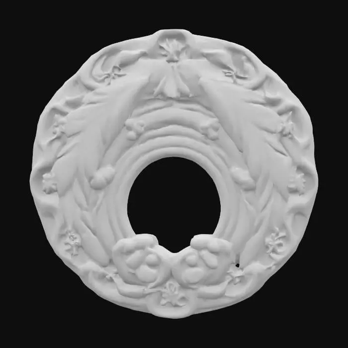 3D model for a wood carved emblem with a rainbow carved into it. The rainbow is painted rainbow colors while the rest of the wood is left natural. , Hand Painted, Game Assets, Wood, Carved, Polished, Highly Detailed, Ultra Realistic, #emblem#