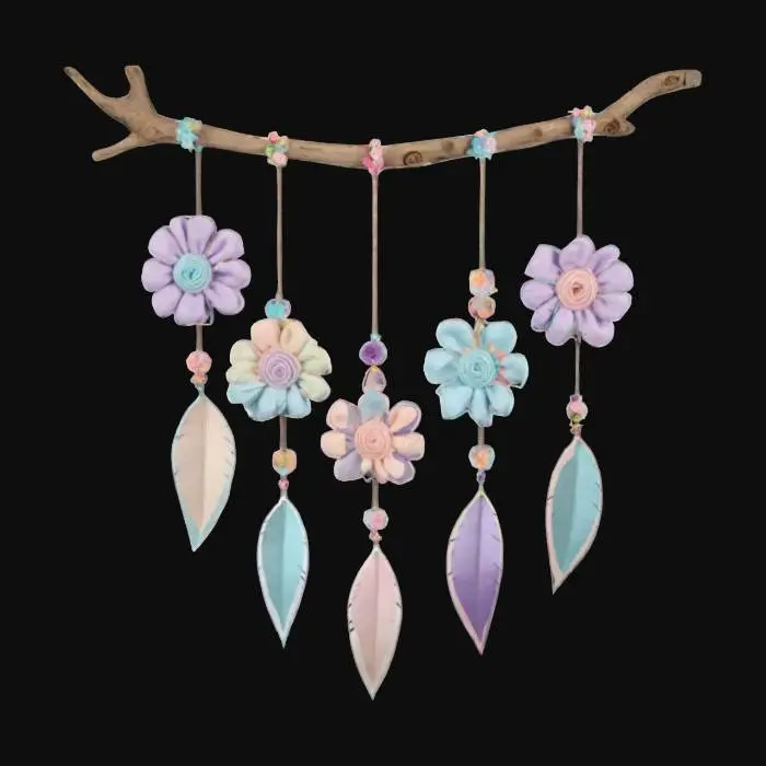 3D model for Colorful Flower Hanging