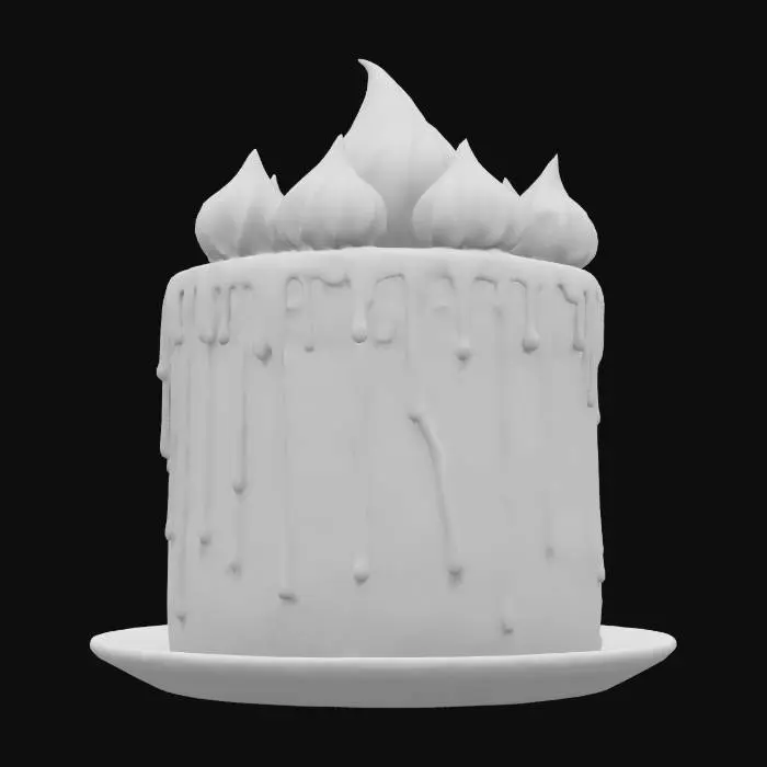 3D model for Rainbow Delight Cake