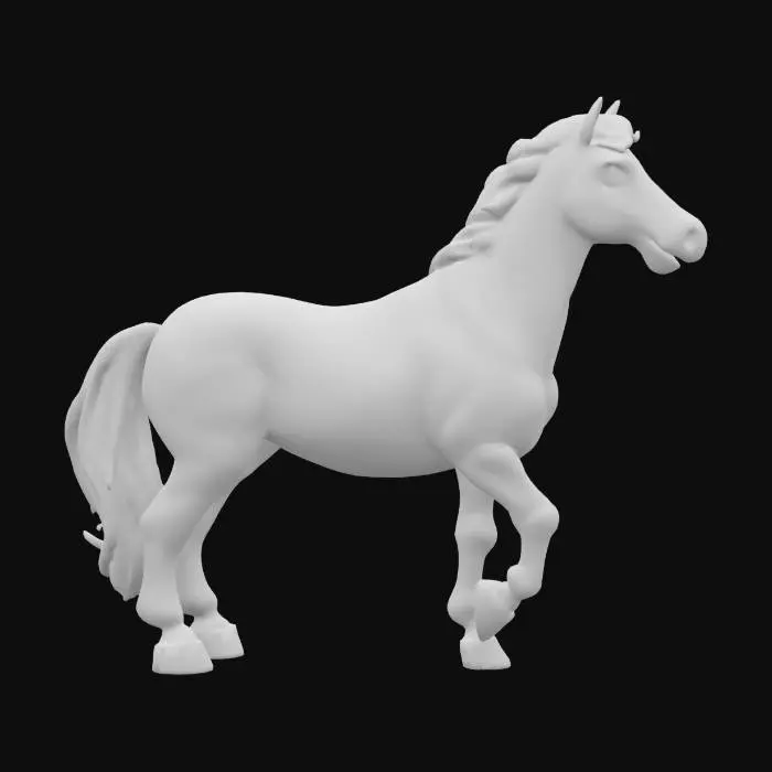 3D model for realistic horse