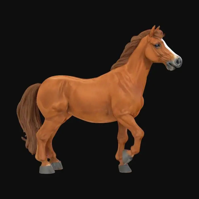 3D model for realistic horse