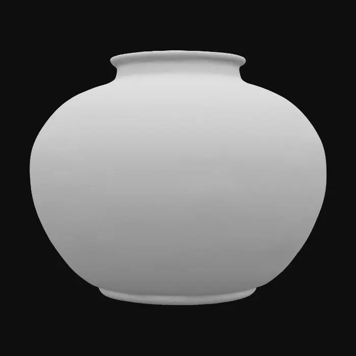 3D model for high gloss colorful pottery