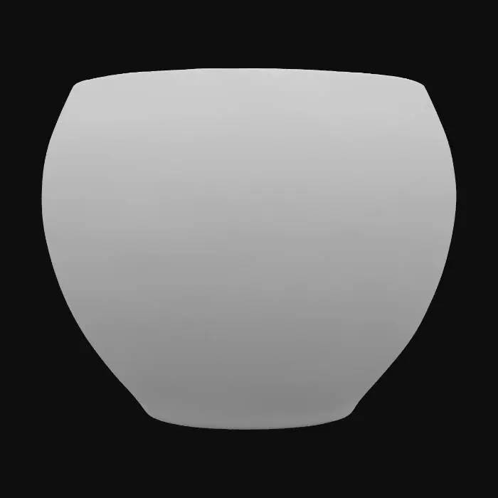 3D model for high gloss colorful pottery planter