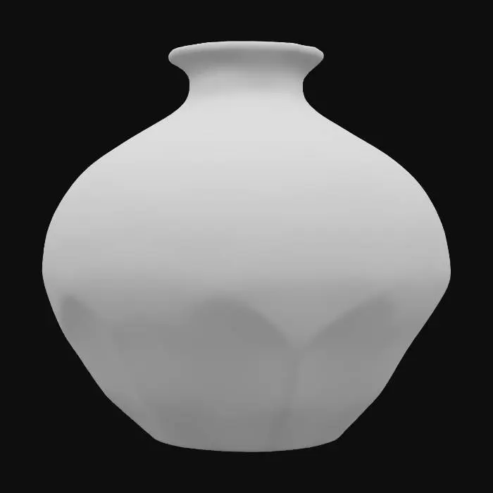 3D model for high gloss colorful pottery
