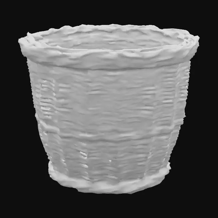 3D model for Wicker basket with or without a lid and in any shape. realistic