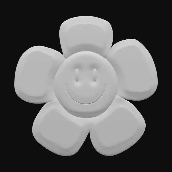 3D model for Smiley Flower