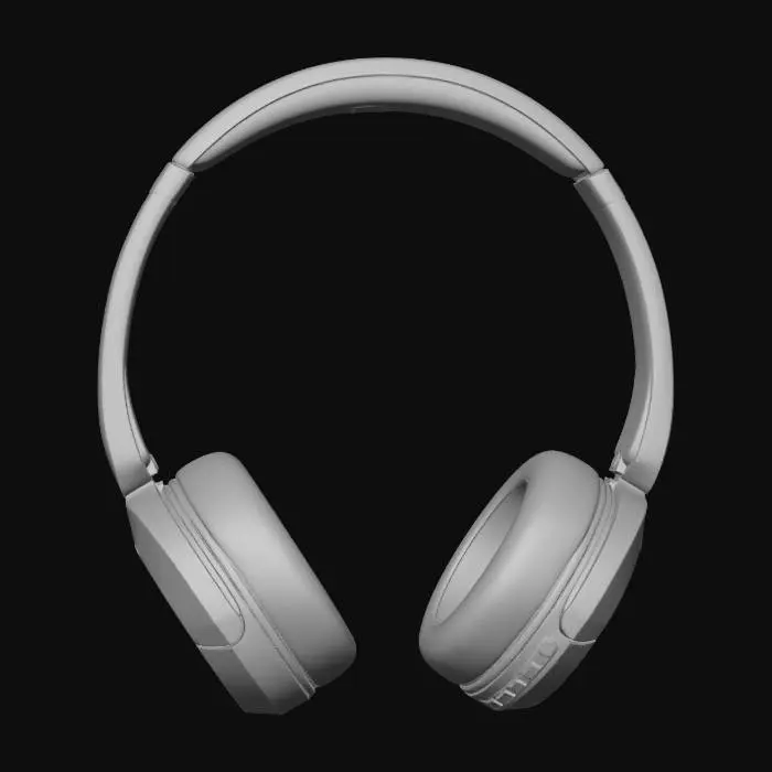 3D model for Wireless Blue Headphones