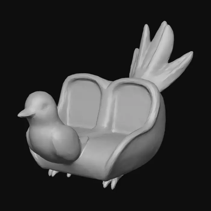 3D model for Bluebird Bench