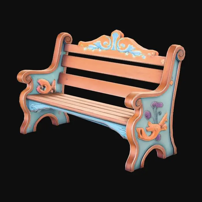 3D model for The Ornate Garden Bench