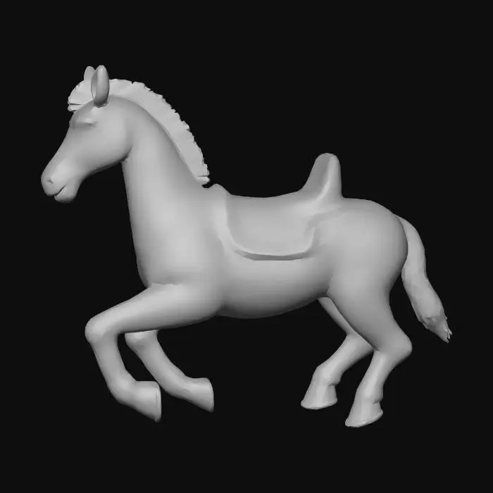 3D model for Zebra with Saddle