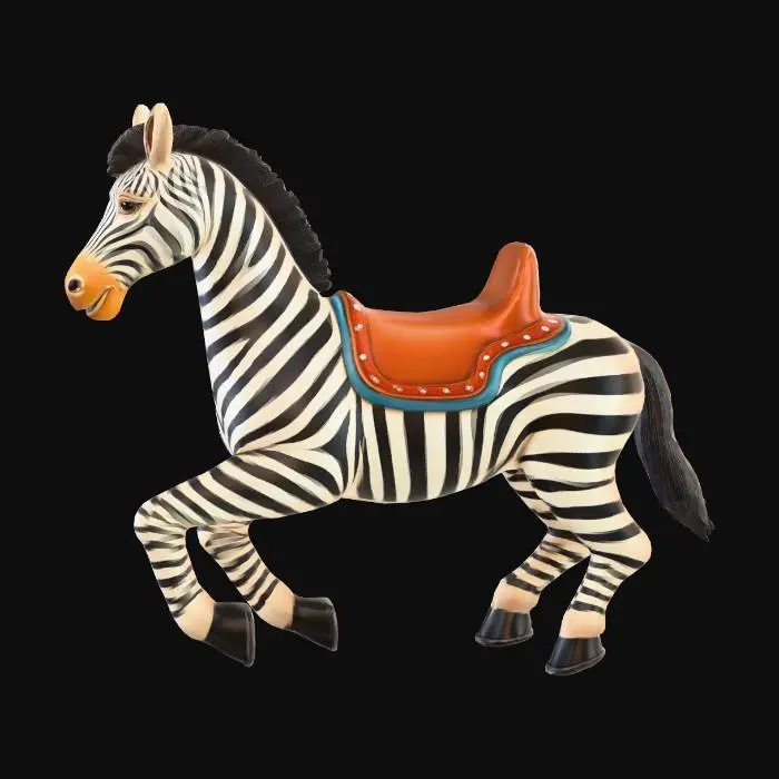 3D model for Zebra with Saddle