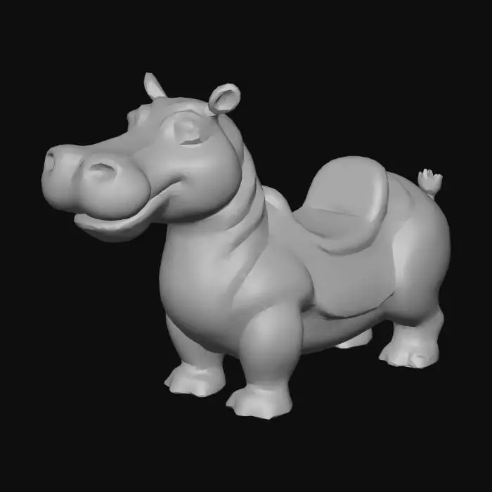 3D model for Starry Saddle Hippo