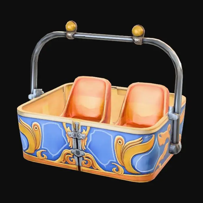 3D model for Ornate Two-Seater Carriage