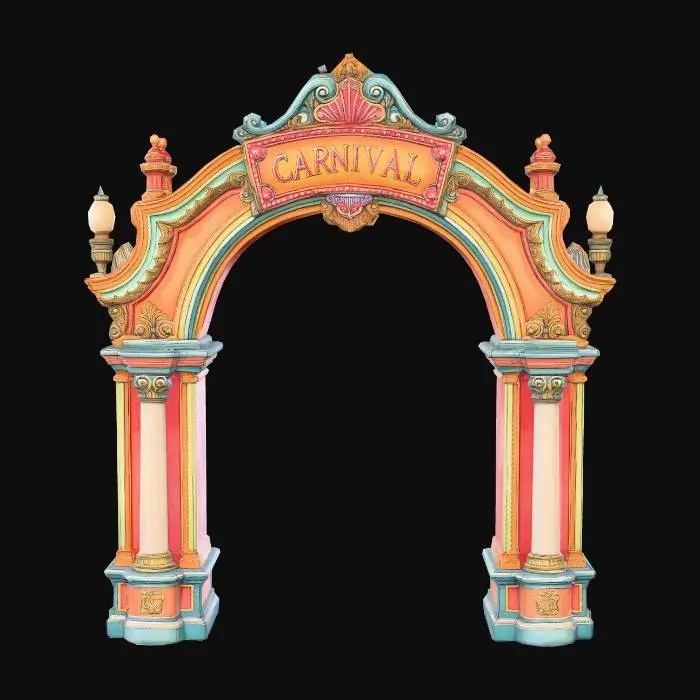 3D model for Ornate Carnival Arch