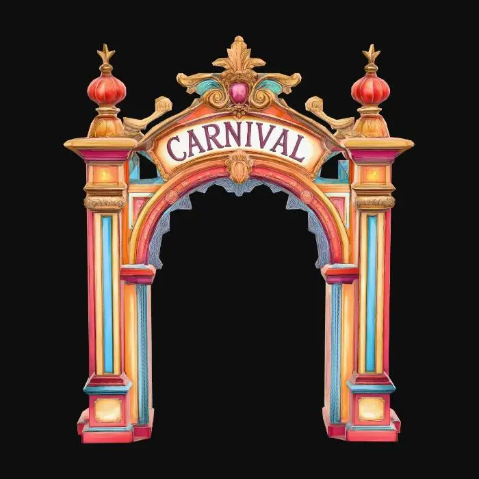 3D model for Ornate Carnival Archway