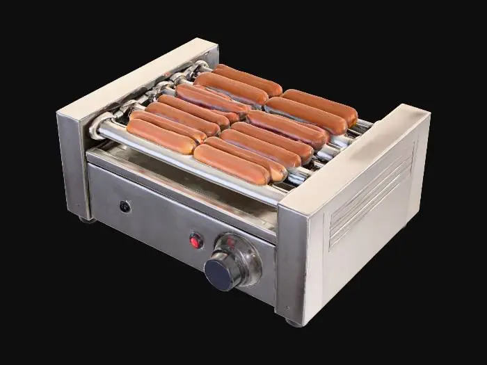 3D model for Hot Dog Roller Grill, #PBR#