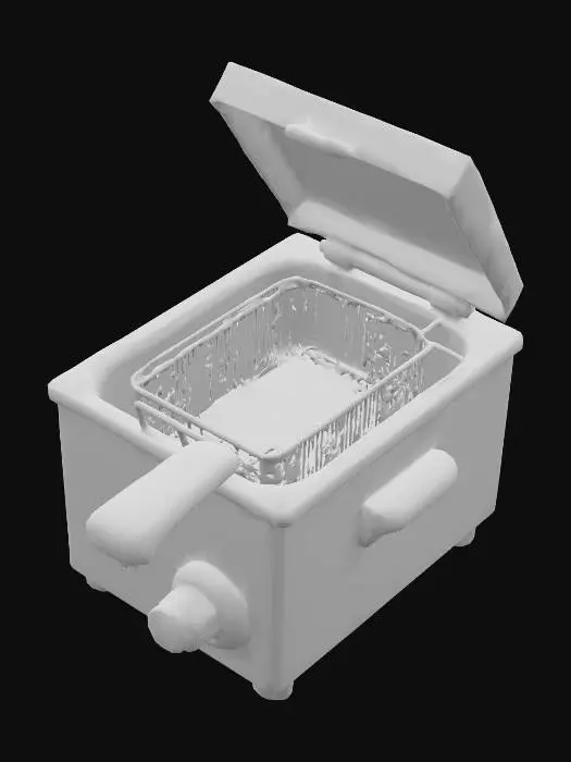 3D model for Deep Fryer Elegance, #PBR#