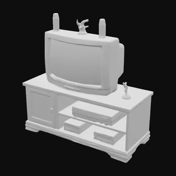 3D model for Retro Living Room Setup