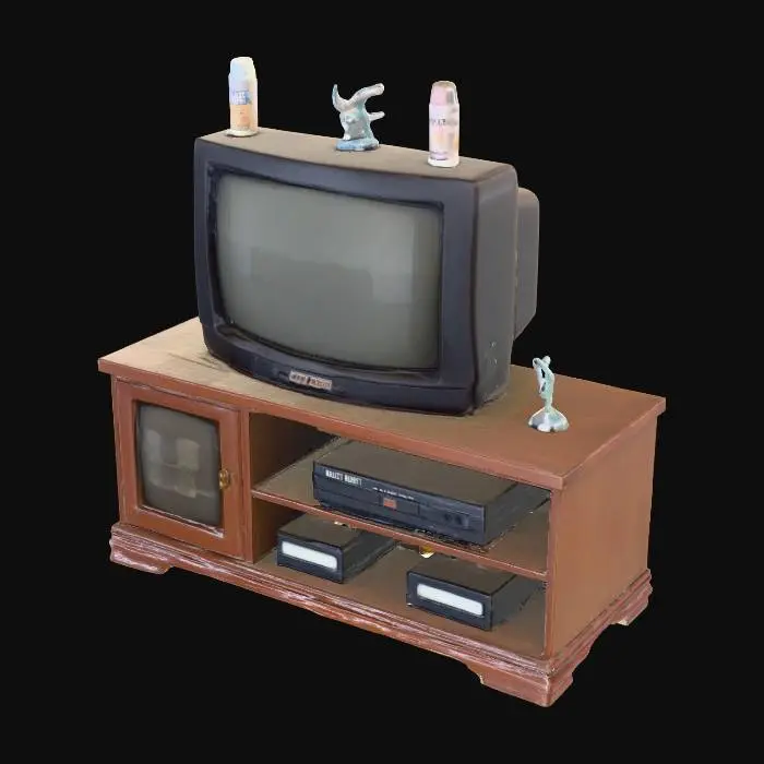 3D model for Retro Living Room Setup
