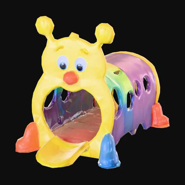 3D model for Caterpillar Playground Tunnel, #PBR#