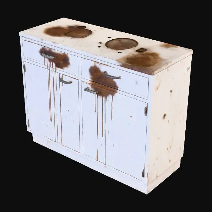 3D model for Messy Kitchen Cabinet