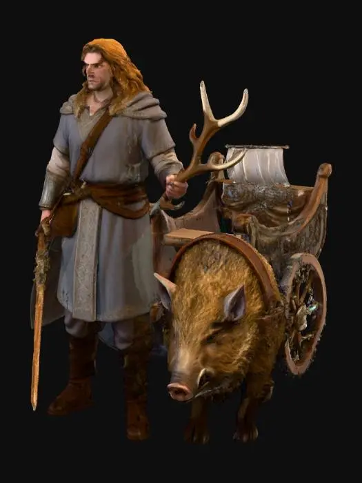 3D model for Warrior of the Golden Fields Freyr
