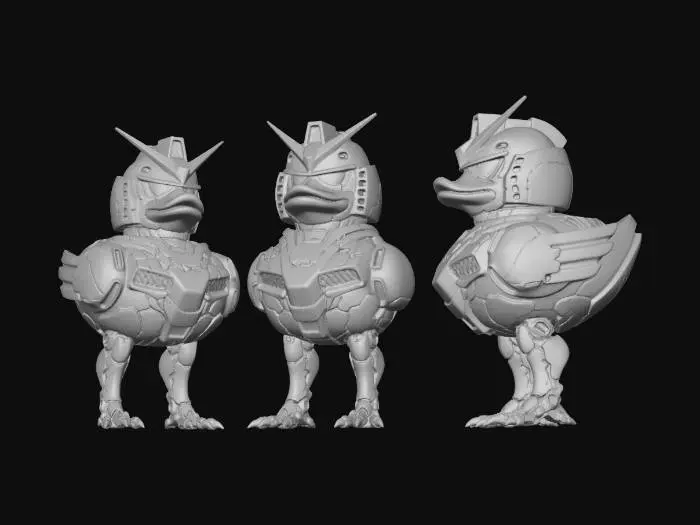 3D model for Golden Mecha Chick
