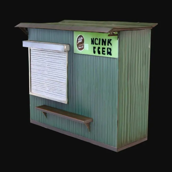 3D model for Snack Stand Closed
