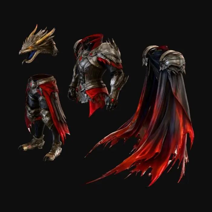 3D model for Dragon Knight Armor