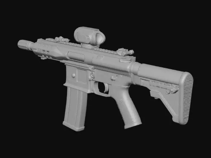 3D model for assault riffle