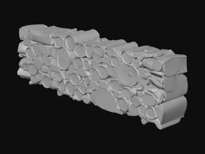 3D model for A wooden pile