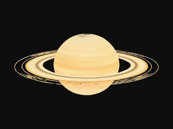 3D model for saturn, planet, big ring