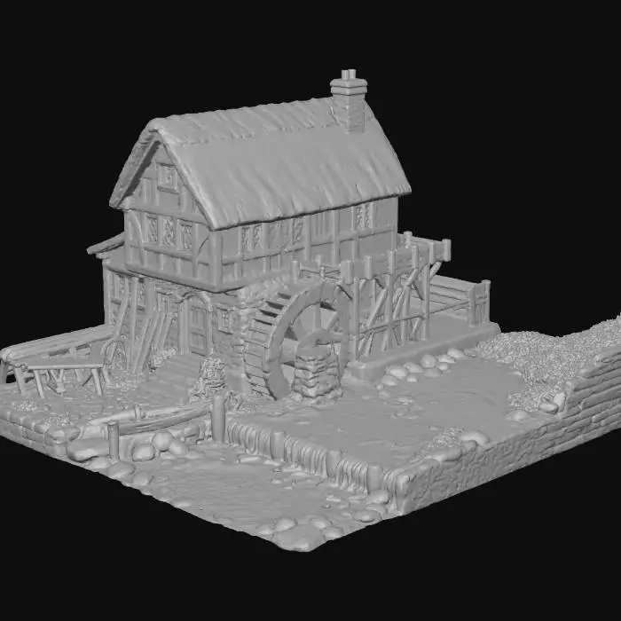 3D model for Sunlit Watermill