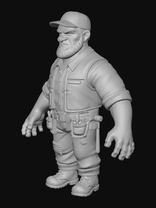 3D model for Grizzled Lumberjack