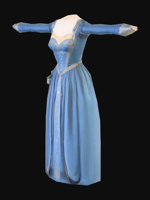 3D model for woolen_dress