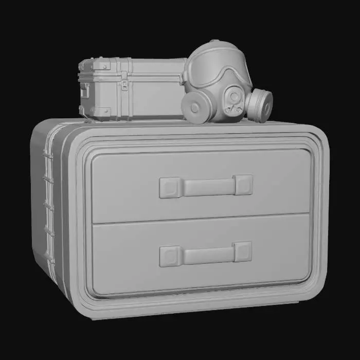 3D model for Neon Survival Locker