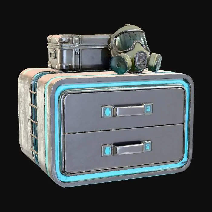 3D model for Neon Survival Locker
