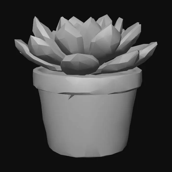 3D model for Meshy_AI_Echeveria_rosette__0206155813_generate