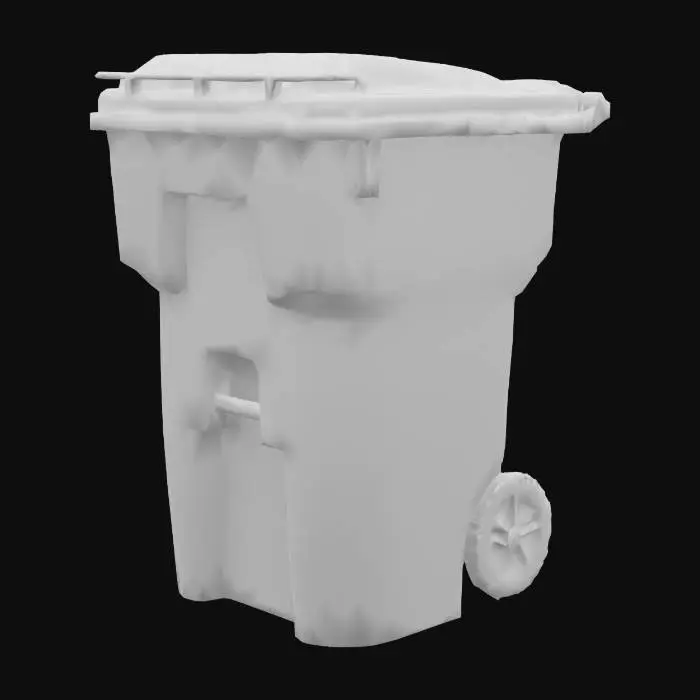 3D model for Blue Recycling Bin
