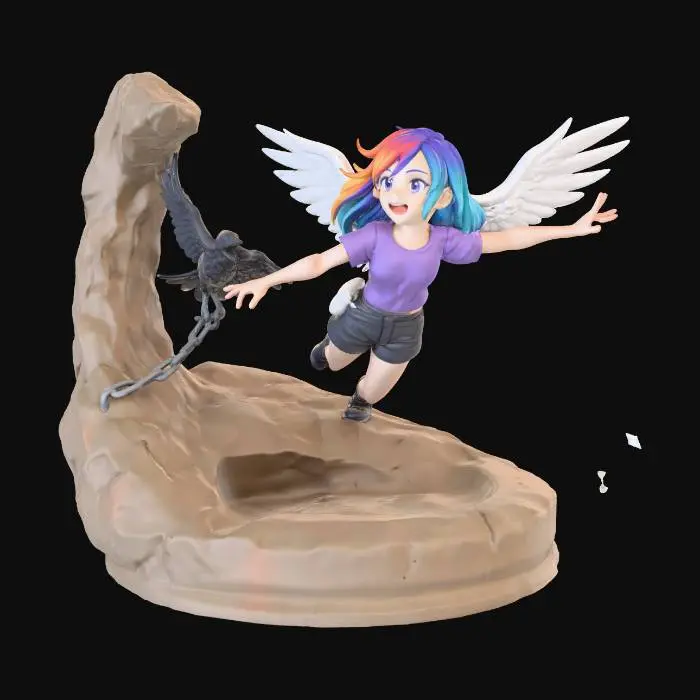 3D model for XelaCrowAndTheCaveWereLeavingBehind